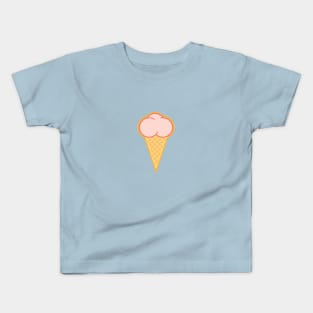 Strawberry Ice Cream Cone Kids T-Shirt